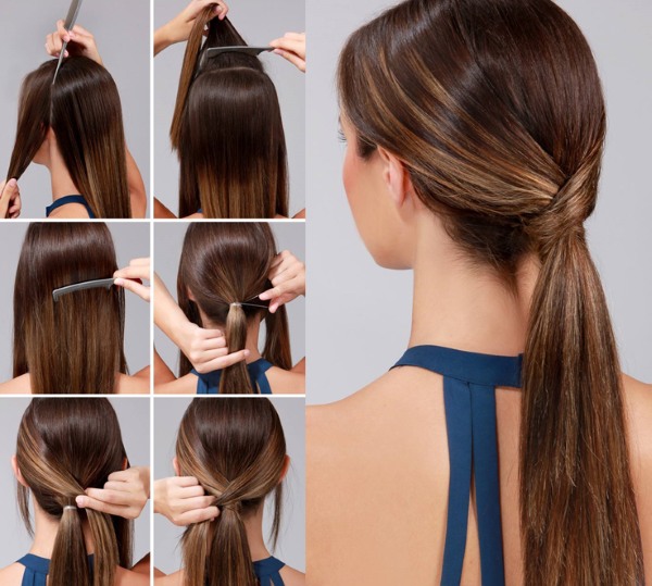 Coiffures pour cheveux longs avec vos propres mains à la maison. Instructions étape par étape, photo