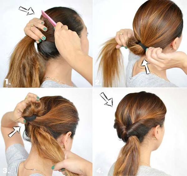 Coiffures pour cheveux longs avec vos propres mains à la maison. Instructions étape par étape, photo