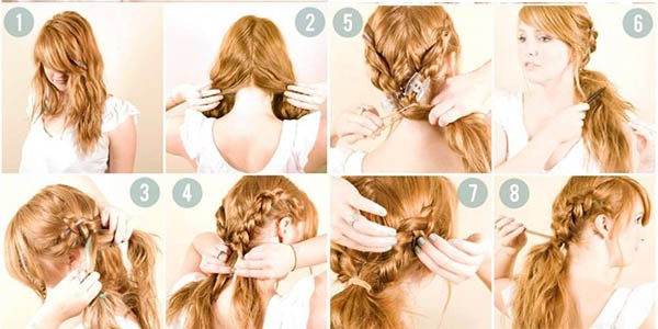 Coiffures pour cheveux longs avec vos propres mains à la maison. Instructions étape par étape, photo