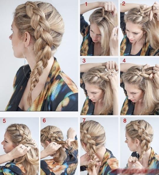 Coiffures pour cheveux longs avec vos propres mains à la maison. Instructions étape par étape, photo