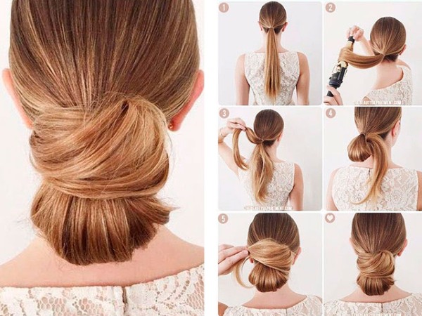 Coiffures pour cheveux longs avec vos propres mains à la maison. Instructions étape par étape, photo