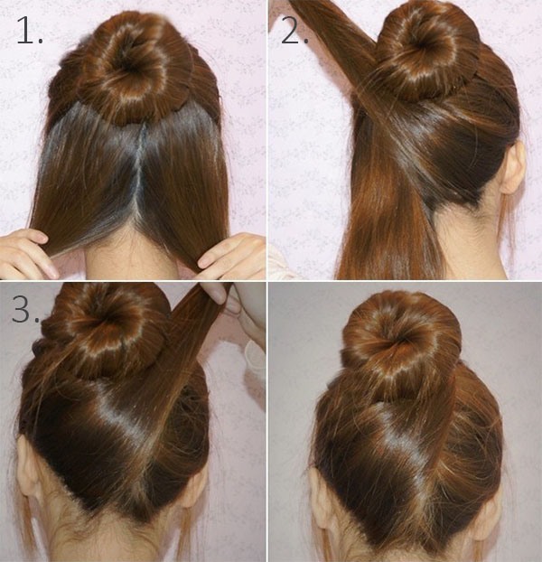 Coiffures pour cheveux longs avec vos propres mains à la maison. Instructions étape par étape, photo