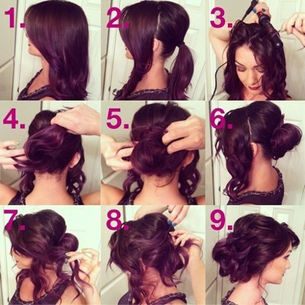 Coiffures pour cheveux longs avec vos propres mains à la maison. Instructions étape par étape, photo