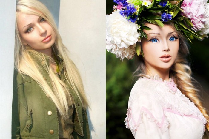 Lukyanova Valeria avant et après les plastiques.Photo de la fille Barbie (Amatue) sur Instagram, Vkontakte