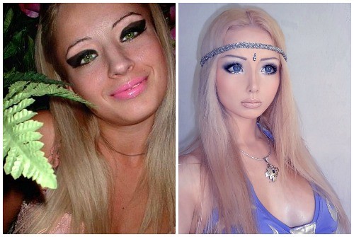 Lukyanova Valeria avant et après les plastiques. Photo de la fille Barbie (Amatue) sur Instagram, Vkontakte