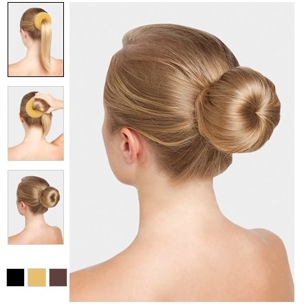 Donut Bun pour cheveux longs, moyens et courts. Comment faire un beau paquet. Photo, vidéo