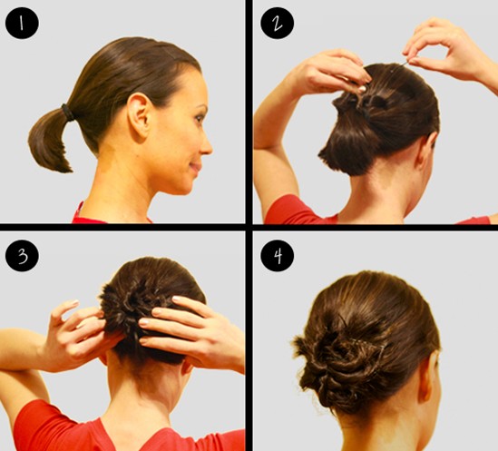 Donut Bun pour cheveux longs, moyens et courts. Comment faire un beau paquet. Photo, vidéo