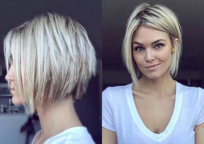 Coupe de cheveux Pixie pour cheveux courts et moyens pour femmes. Photo, vues avant et arrière, un schéma de la façon de couper, qui convient