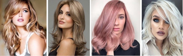 Couleurs de cheveux. Photos et noms de couleurs, nuances, tendances de la mode de la teinture pour les femmes, mettant en évidence