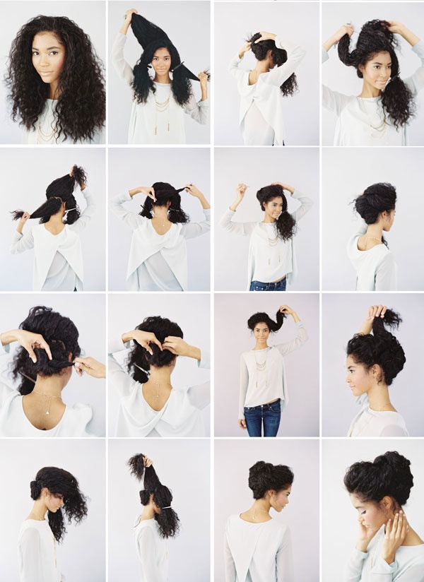 Coupes de cheveux pour cheveux bouclés de longueur moyenne. Photo de coiffures féminines à la mode