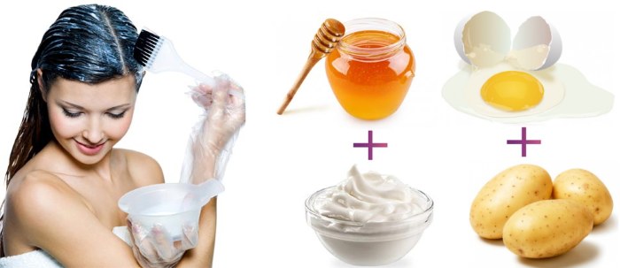 Masques pour les cheveux secs nourrissants, hydratants et cicatrisants. Recettes à usage domestique