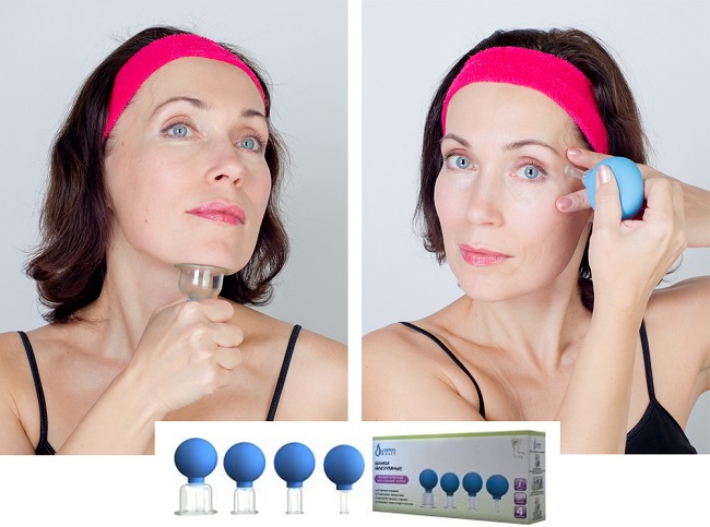 Massage avec des tasses pour le visage - comment faire correctement un massage sous vide