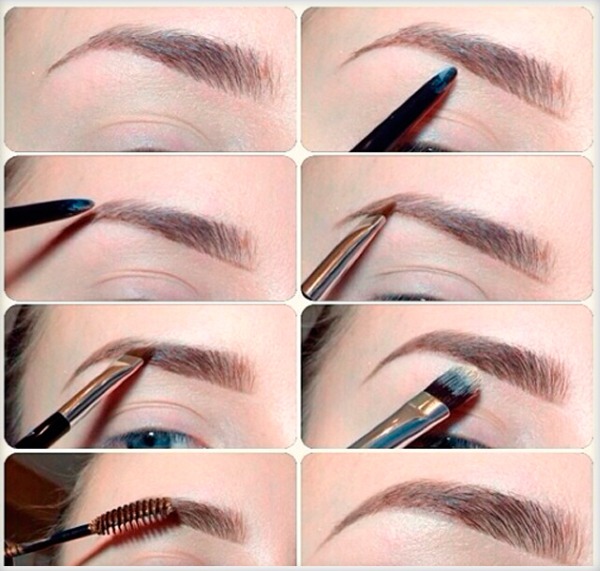 Comment peindre les sourcils avec des ombres à sourcils, peinture, henné, crayon. Instructions pour la photo