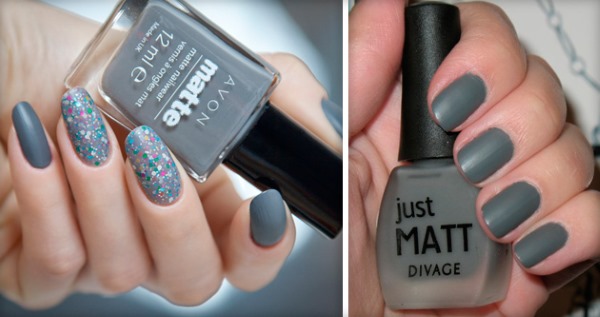 Manucure mate pour ongles courts avec vernis gel. Tendances de la mode 2020, nouveaux designs. Une photo