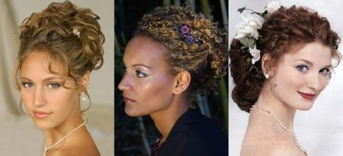 Coupes de cheveux à la mode pour cheveux bouclés et bouclés de longueur moyenne jusqu'aux épaules avec et sans frange. Une photo