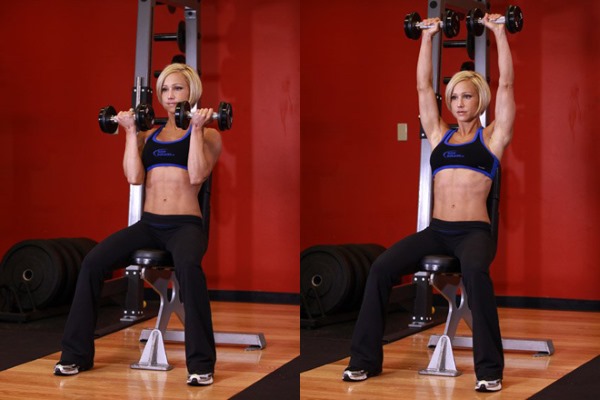 Exercices sur les épaules dans le gymnase pour filles. Règles d'entraînement