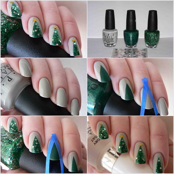 Conception des ongles avec du ruban adhésif pour les ongles courts et longs. Photos, idées avec strass, scotch. Master class: comment faire une manucure avec du vernis gel