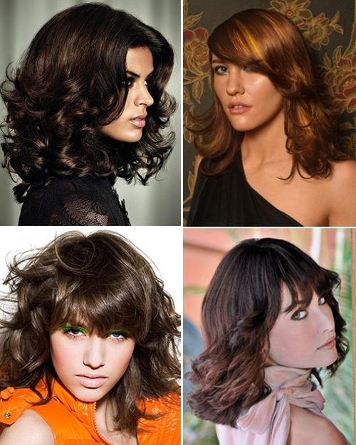 Coupe de cheveux en cascade pour cheveux moyens avec et sans frange. Qui convient, comment couper, options photo