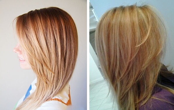 Coupe de cheveux en cascade pour cheveux moyens avec et sans frange. Qui convient, comment couper, options photo