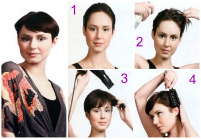 Coiffure pour boucles courtes avec et sans sèche-cheveux à la maison. Instructions étape par étape avec photos, recommandations de stylistes