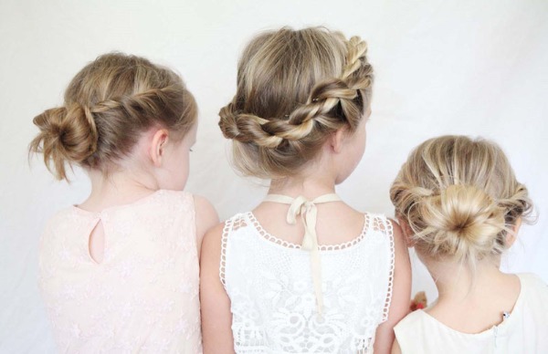 Belles coiffures aux cheveux courts pour les filles à l'école, à la maternelle, simples en 5 minutes, tresses, instructions avec photos