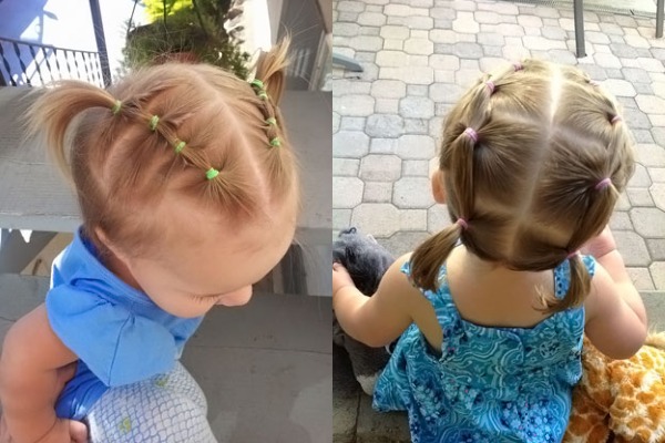 Belles coiffures aux cheveux courts pour les filles à l'école, à la maternelle, simples en 5 minutes, tresses, instructions avec photos