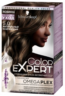 Coloration capillaire Color Expert Schwarzkopf. Palette de couleurs avec photo: oméga, blond froid