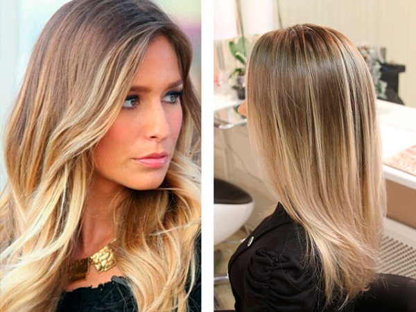 Mise en évidence sur cheveux blonds avec des mèches foncées: revers, couleur, californien. Instructions étape par étape avec photo