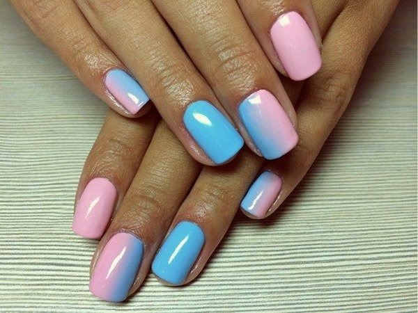 Dégradé sur les ongles avec du vernis gel: photos, tendances de la mode. Comment choisir une couleur et la fabriquer à la maison avec une éponge, un pinceau sans bulles