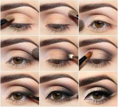 Comment agrandir vos yeux avec du maquillage: flèches, ombres, eye-liner, crayon, avec une paupière en surplomb. Instruction étape par étape