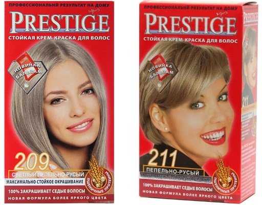 Couleur de cheveux blond cendré: peinture Estelle, Garnier, Loreal, Igor, sans ammoniaque, palette. Comment réaliser sans rousse. Une photo