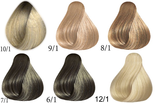 Couleur de cheveux blond cendré: peinture Estelle, Garnier, Loreal, Igor, sans ammoniaque, palette. Comment réaliser sans rousse. Une photo