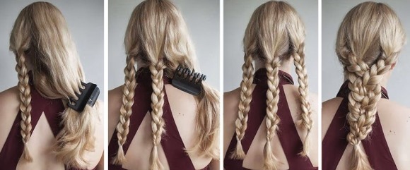 Coiffures avec des tresses pour cheveux moyens, longs. Français, grec, tresse sur le côté, autour de la tête, avec une frange, pour un mariage