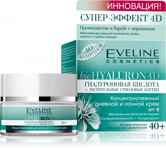 Crème Evelyn pour le visage et le corps à l'acide hyaluronique. Mode d'emploi, avis