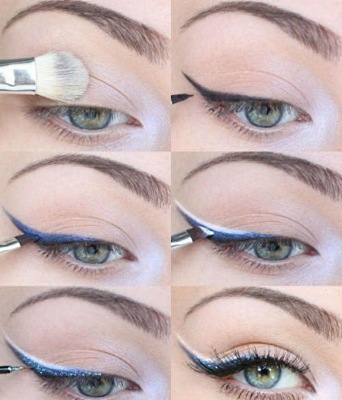 Comment faire de belles flèches sur les yeux. Photo, instructions étape par étape: eye-liner liquide, feutre