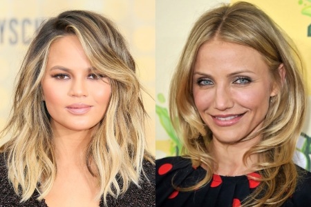 Coupe de cheveux en cascade pour cheveux longs avec une frange pour un visage rond, ovale, carré, comment couper. Photo, vues avant et arrière