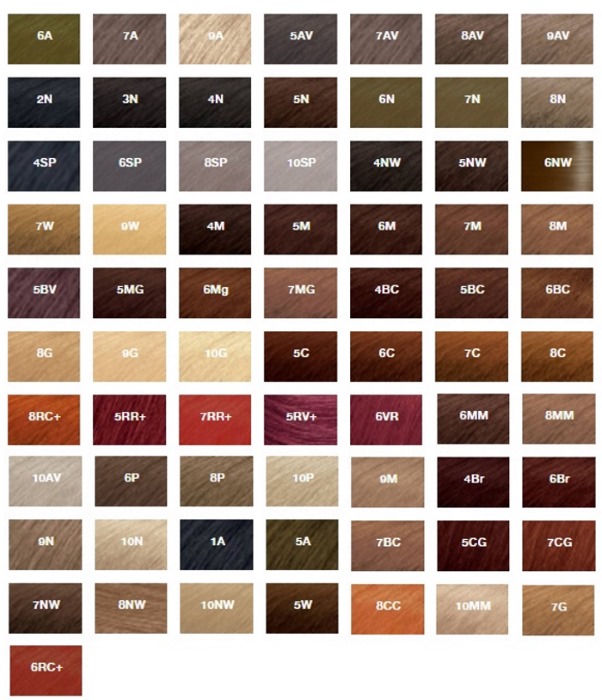 Couleurs de teinture pour les cheveux - photos et noms. Palette Estelle, Garnier, Loreal, Matrix, Capus, Palette, Cies, Igora, Concept, Faberlik, Ollin, cendre, blond foncé, caramel