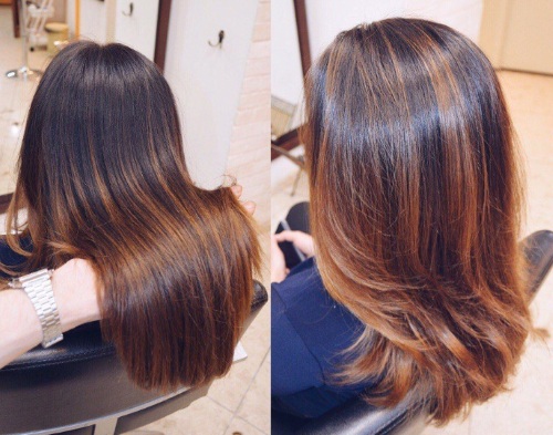 Balayage sur cheveux foncés. Comment le faire à la maison, technique de coloration, photo