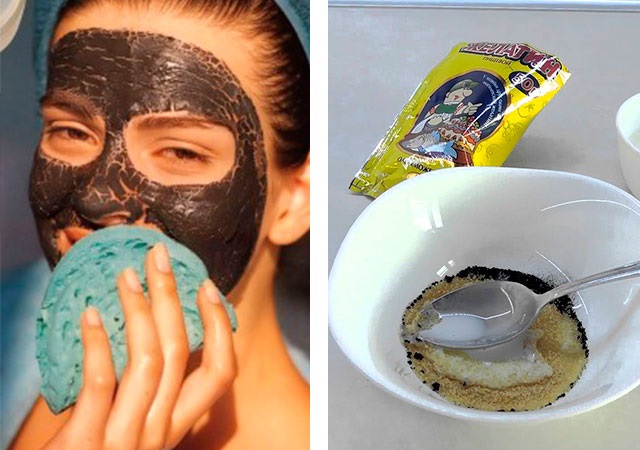 Masque noir pour les points noirs et l'acné. Recettes, comment faire, appliquer à la maison, combien conserver