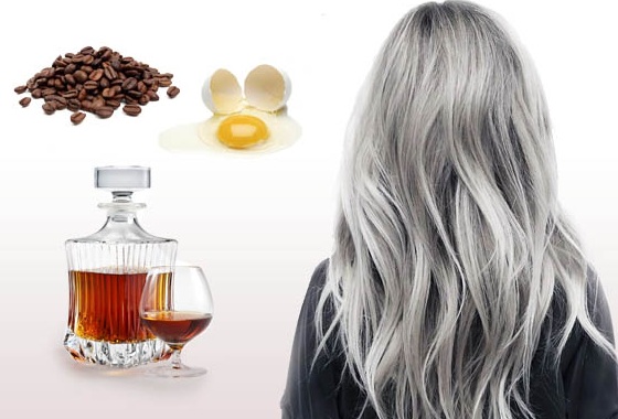 Comment se débarrasser des cheveux gris sans teindre les cheveux avec des remèdes populaires, du brandy. Vraies recettes et mythes