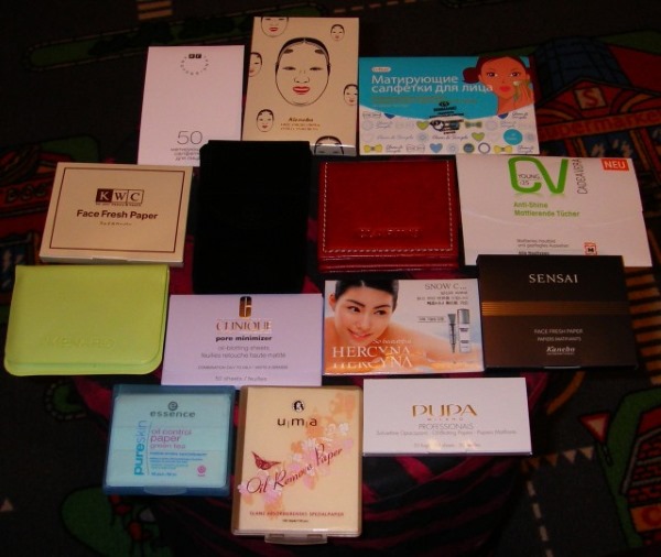 Lingettes mates pour le visage: Cosmetics Magnet, Cettua, Me Myself, Mary Kay, Yves Rocher, Letual, QVS, Oriflame, Gourmandiz, Tonymoly