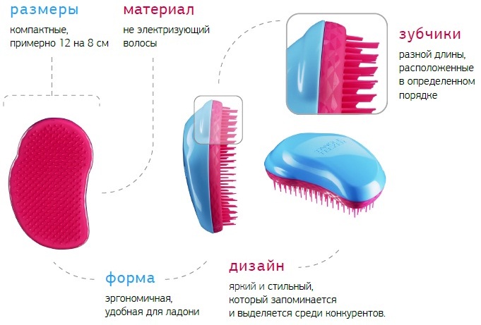 Brosse à cheveux Tangle Teezer - description, avis. Comment distinguer un faux d'un original. Prix ​​et où acheter