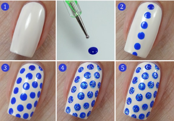 Points pour la conception des ongles. Comment utiliser pour la manucure, les dessins. Meilleure cote