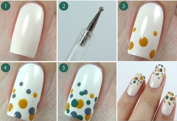 Points pour la conception des ongles. Comment utiliser pour la manucure, les dessins. Meilleure cote