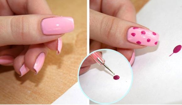 Points pour la conception des ongles. Comment utiliser pour la manucure, les dessins. Meilleure cote