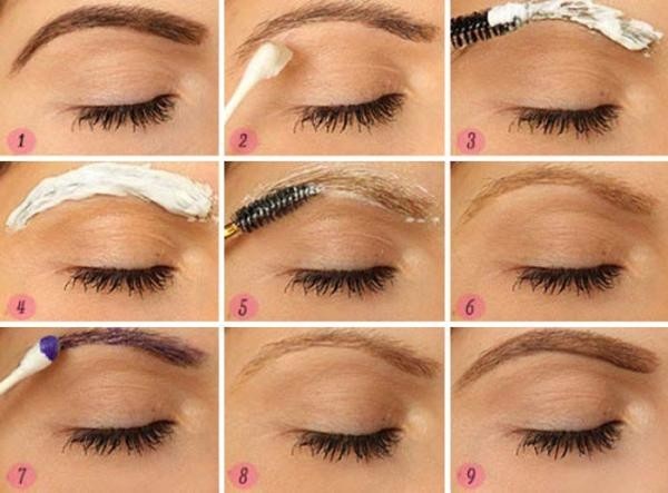 Forme des sourcils par type de visage. Les photos sont droites, arrondies, ascendantes, descendantes, fines, petites. Conseils de maquillage et tutoriels