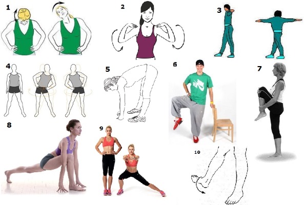 Stretching pour les débutants. Exercices pour différentes parties du corps, équipement de fitness, yoga, musique et humeur