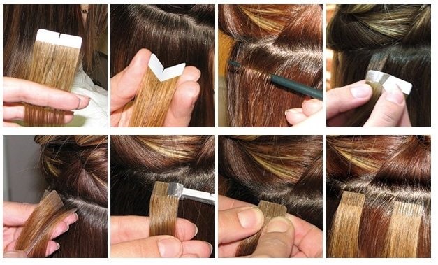 Extension de cheveux de bande: avantages et inconvénients, critiques, conséquences, prix. Correction et soins