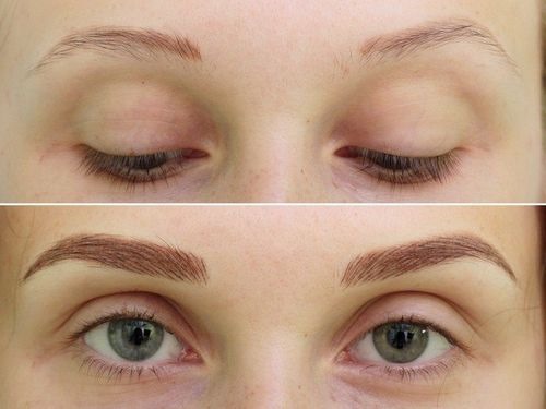 Époussetage des sourcils. Qu'est-ce que c'est, poudré, nano, tatouage, maquillage permanent, pixel, velours, matériel