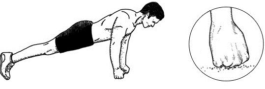 Programme push-up pour les débutants. Table pour gagner de la masse musculaire, perdre du poids, pomper les muscles pectoraux, pour tous les muscles du corps